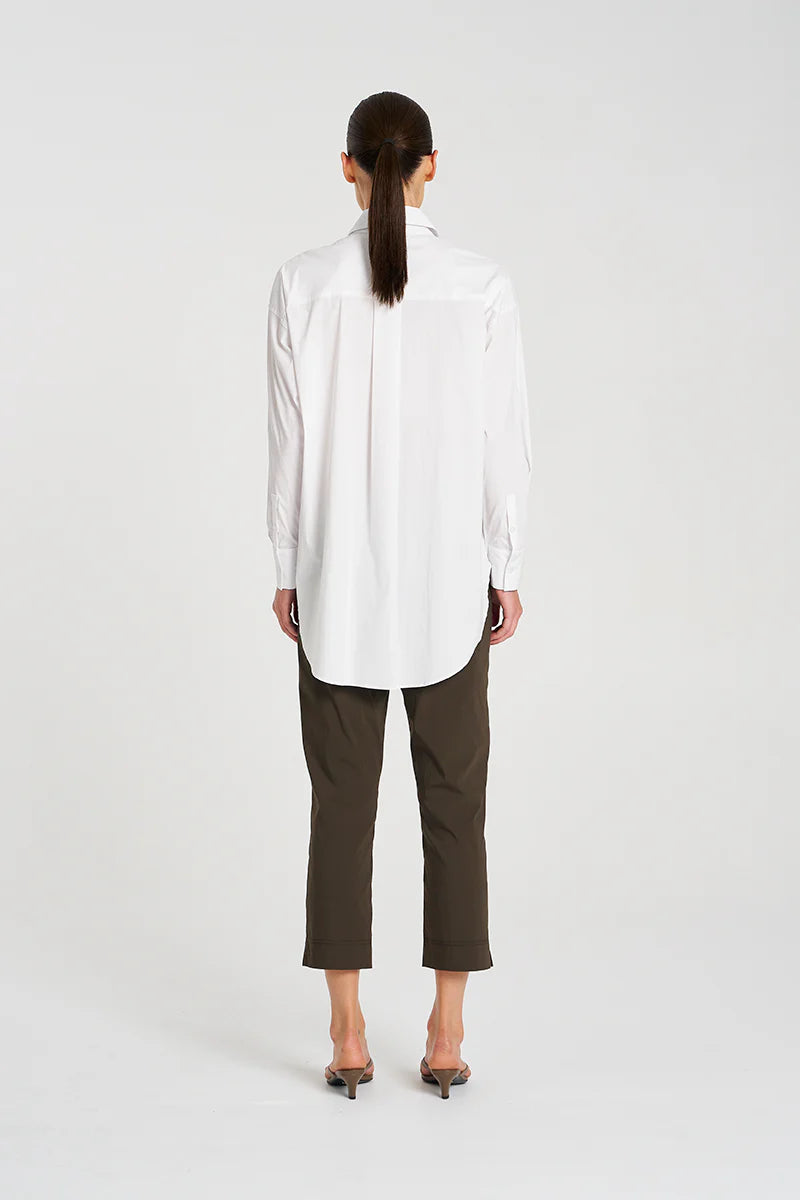 Relaxed Pocket Shirt Microprene White