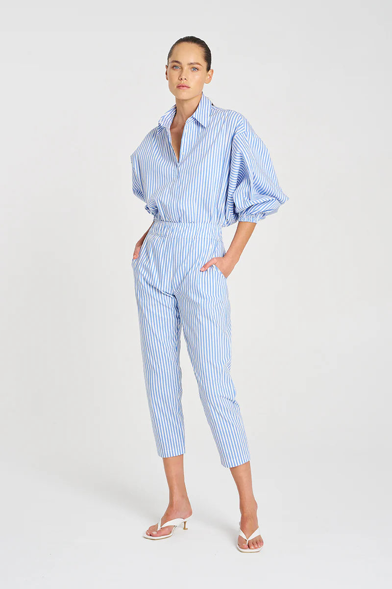 Nomad Pant Stripe Microprene Miami White