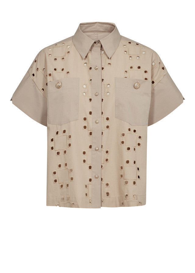 Tazhi Cotny Shirt Feather Gray