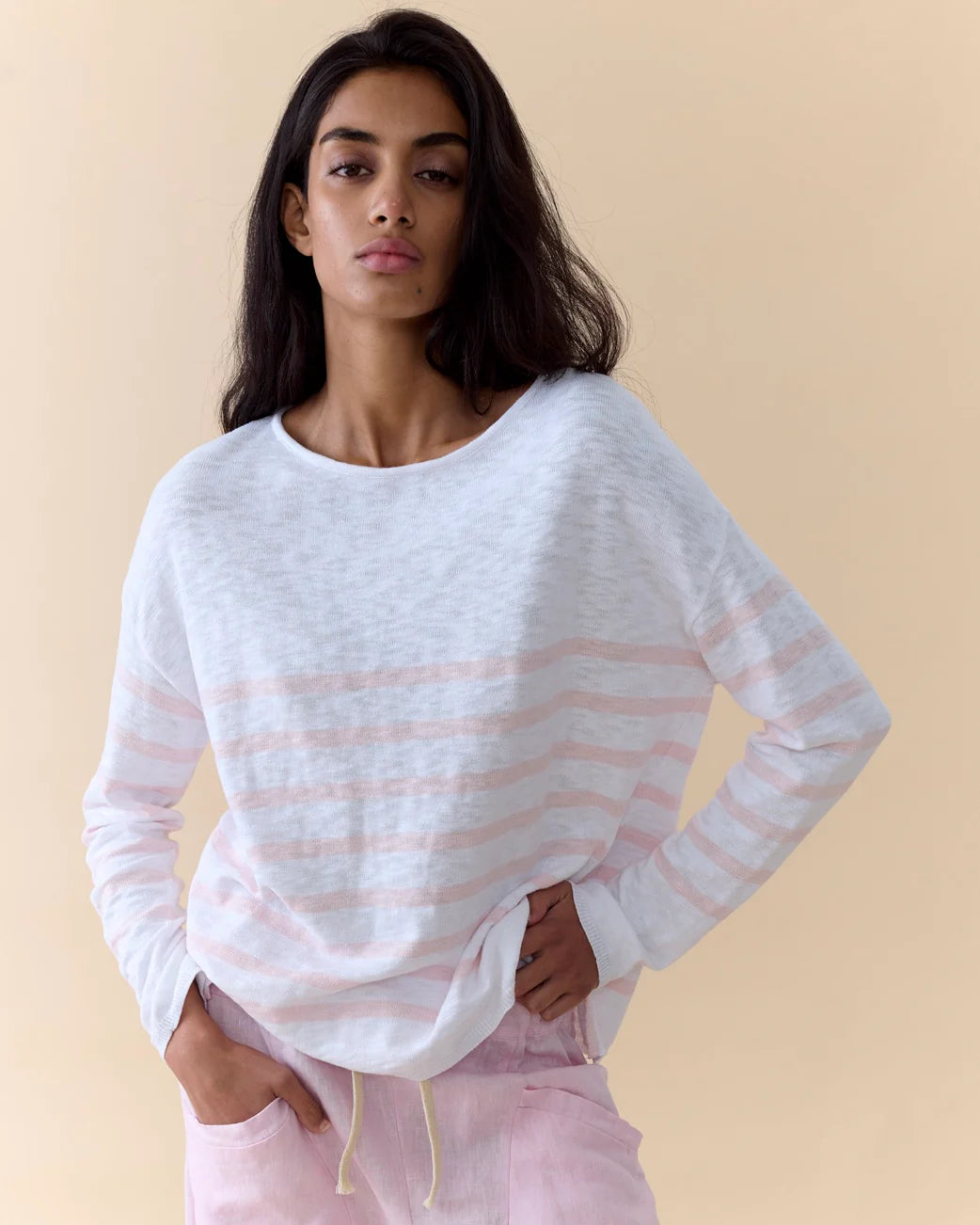 Bobbie Top White/Pink