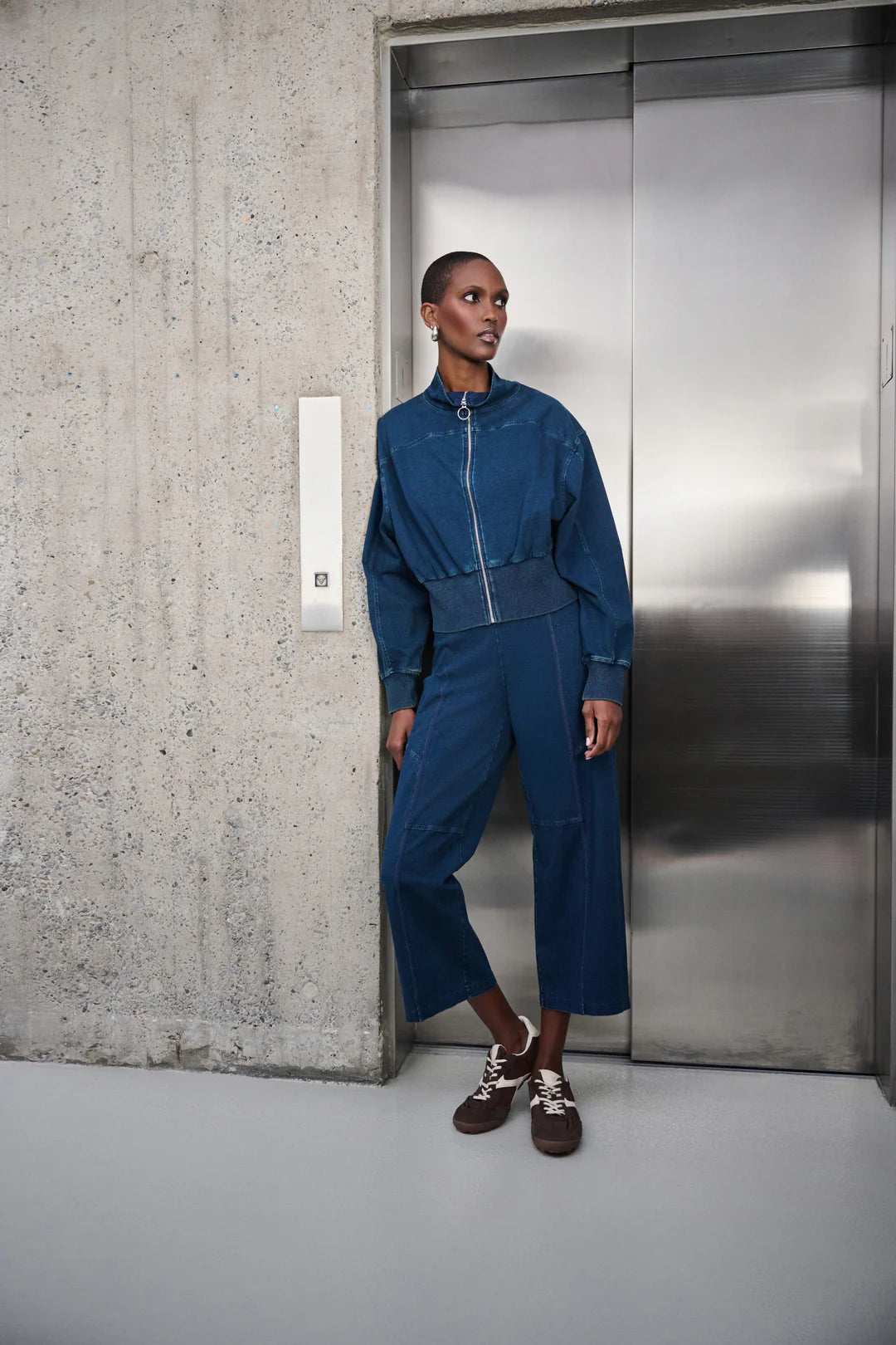 263642 Pull On Pant Denim Culotte