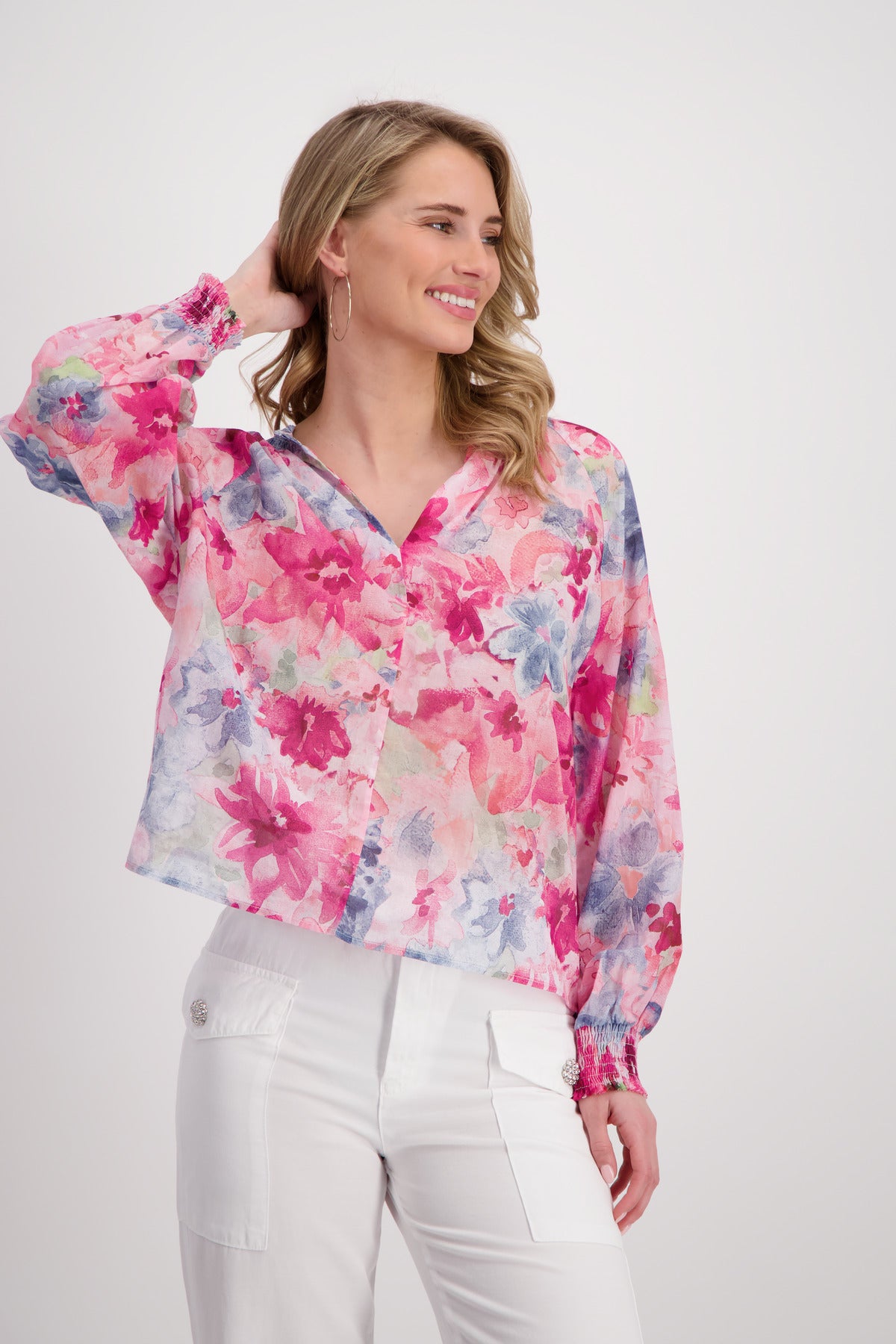 Blouse Flower Pink