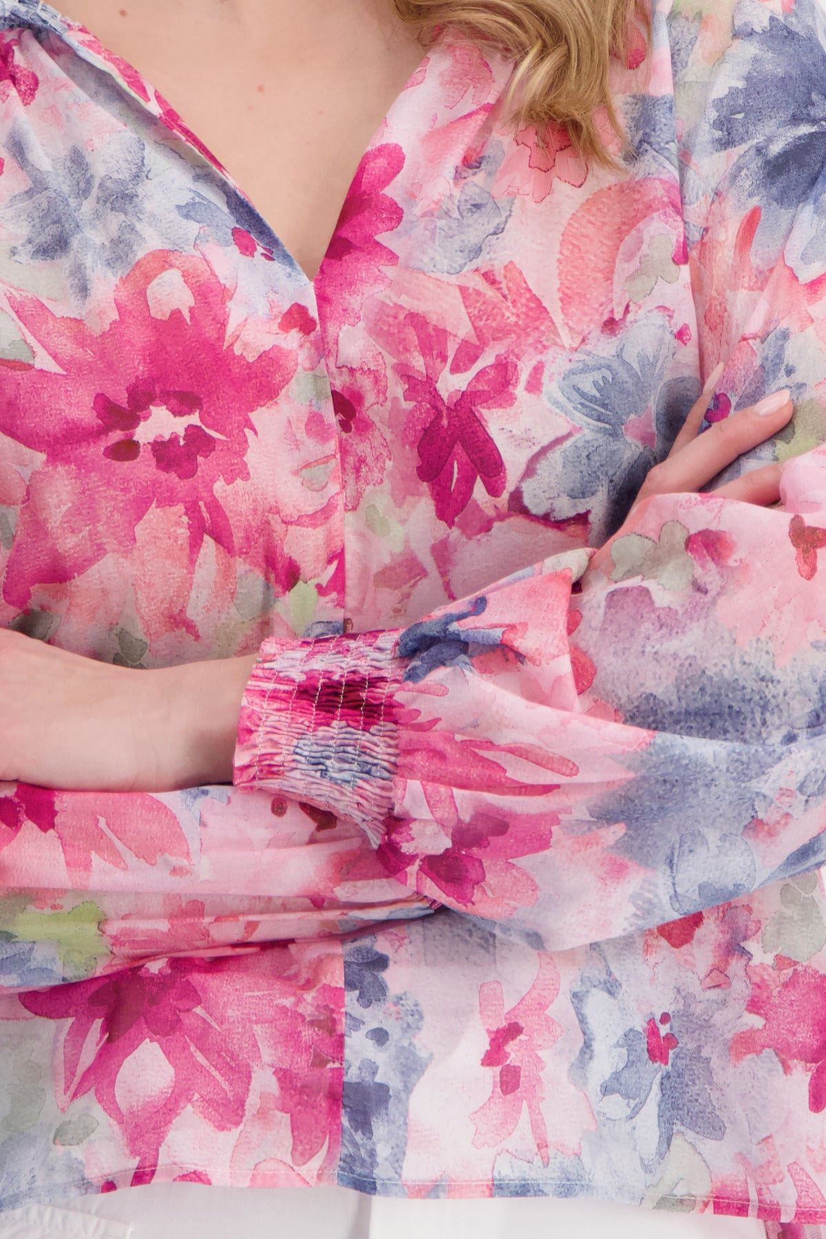 Blouse Flower Pink