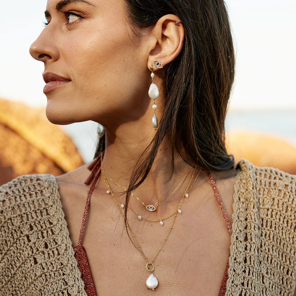 Seychelles Baroque Pearl Drop Earrings