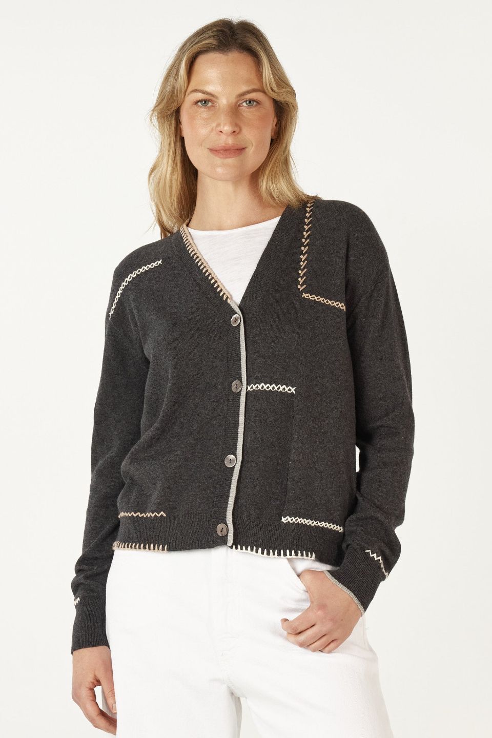 Hancraft Cardi in Cinder
