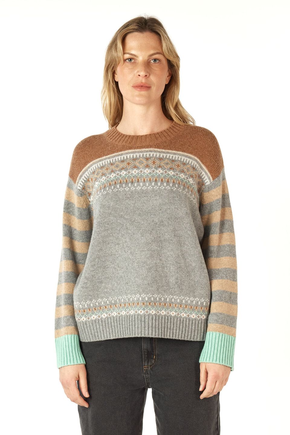 Fairisle Jumper in Goose