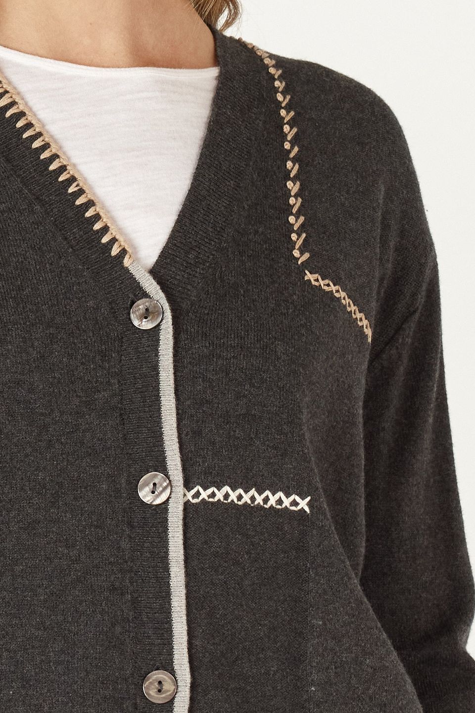 Hancraft Cardi in Cinder