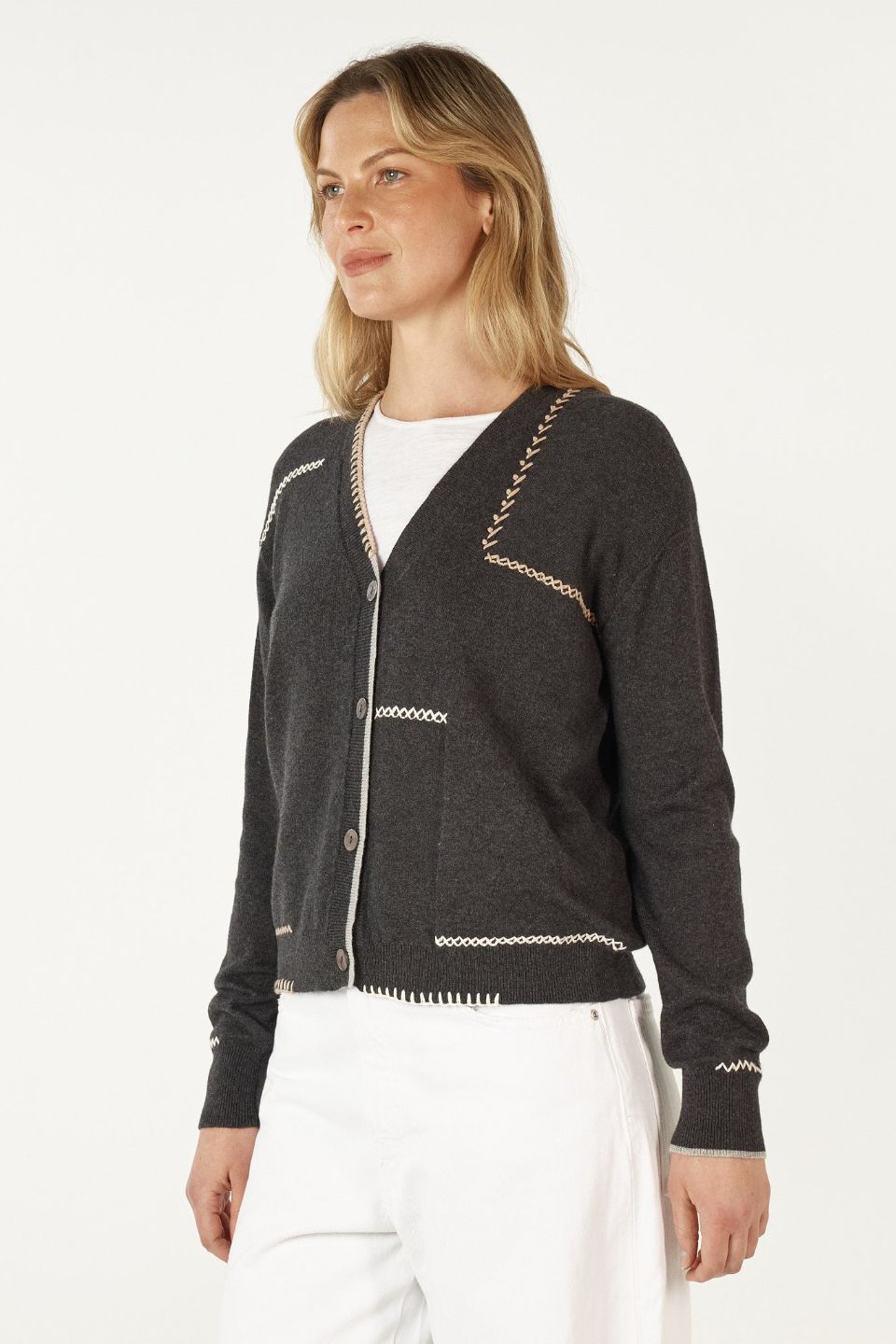 Hancraft Cardi in Cinder