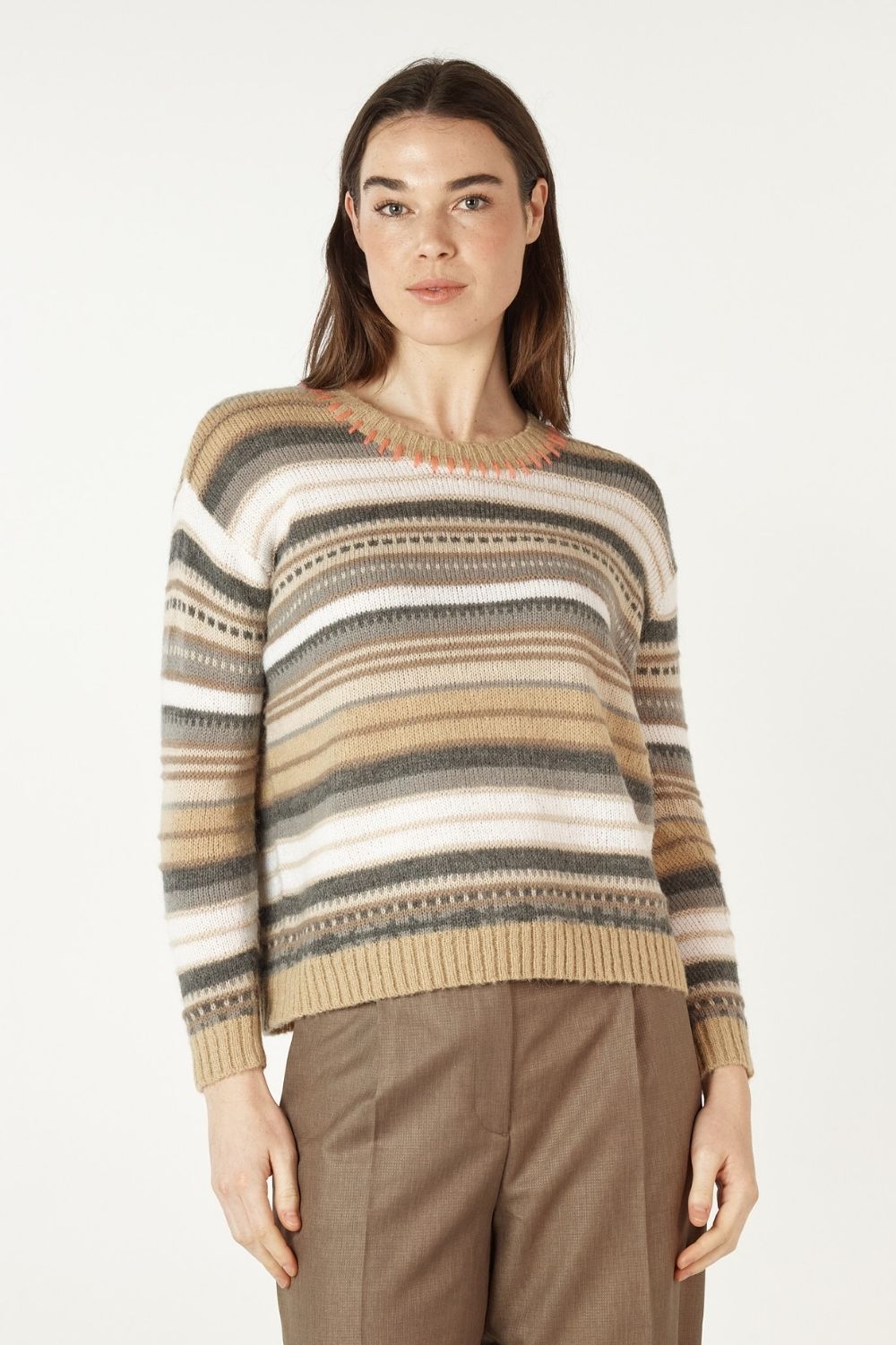 Mohair Stripe in Oat
