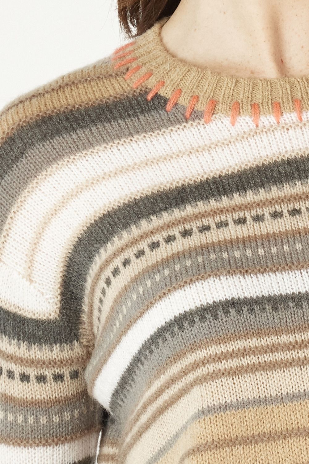 Mohair Stripe in Oat