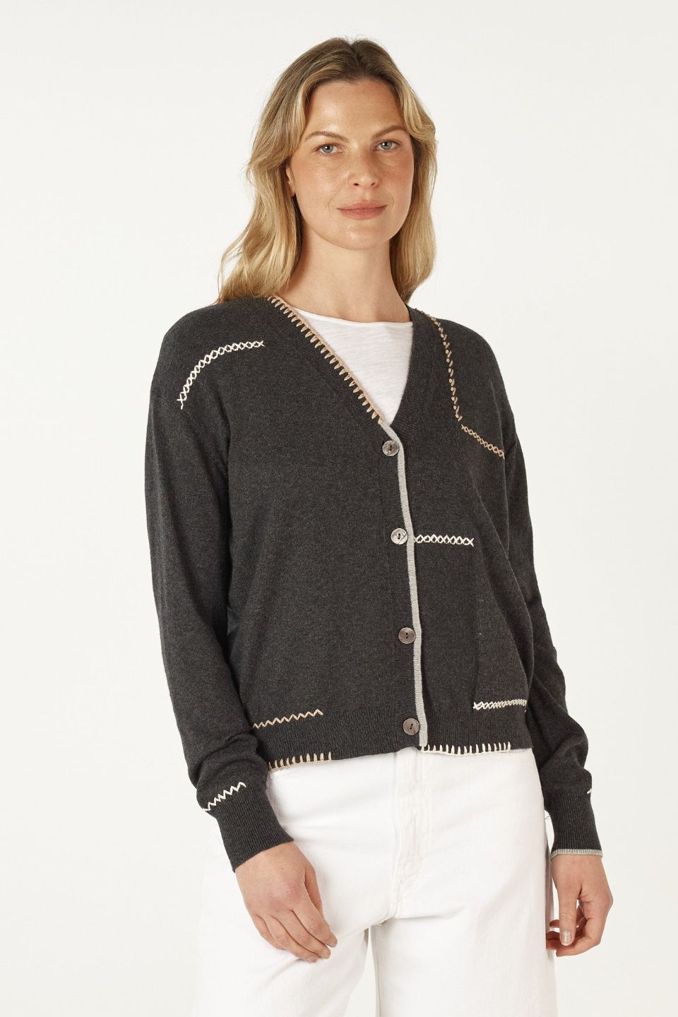Hancraft Cardi in Cinder