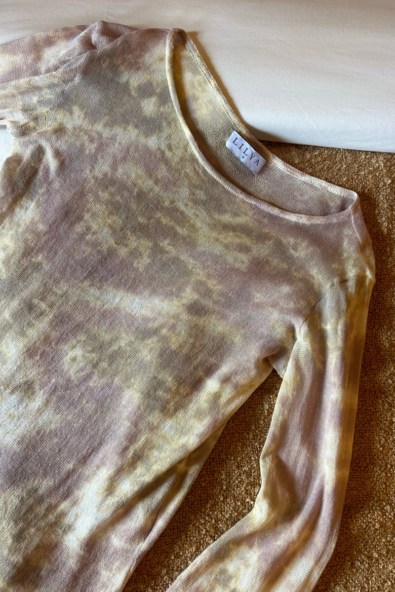 Cornwall Top Lavender Tie Dye