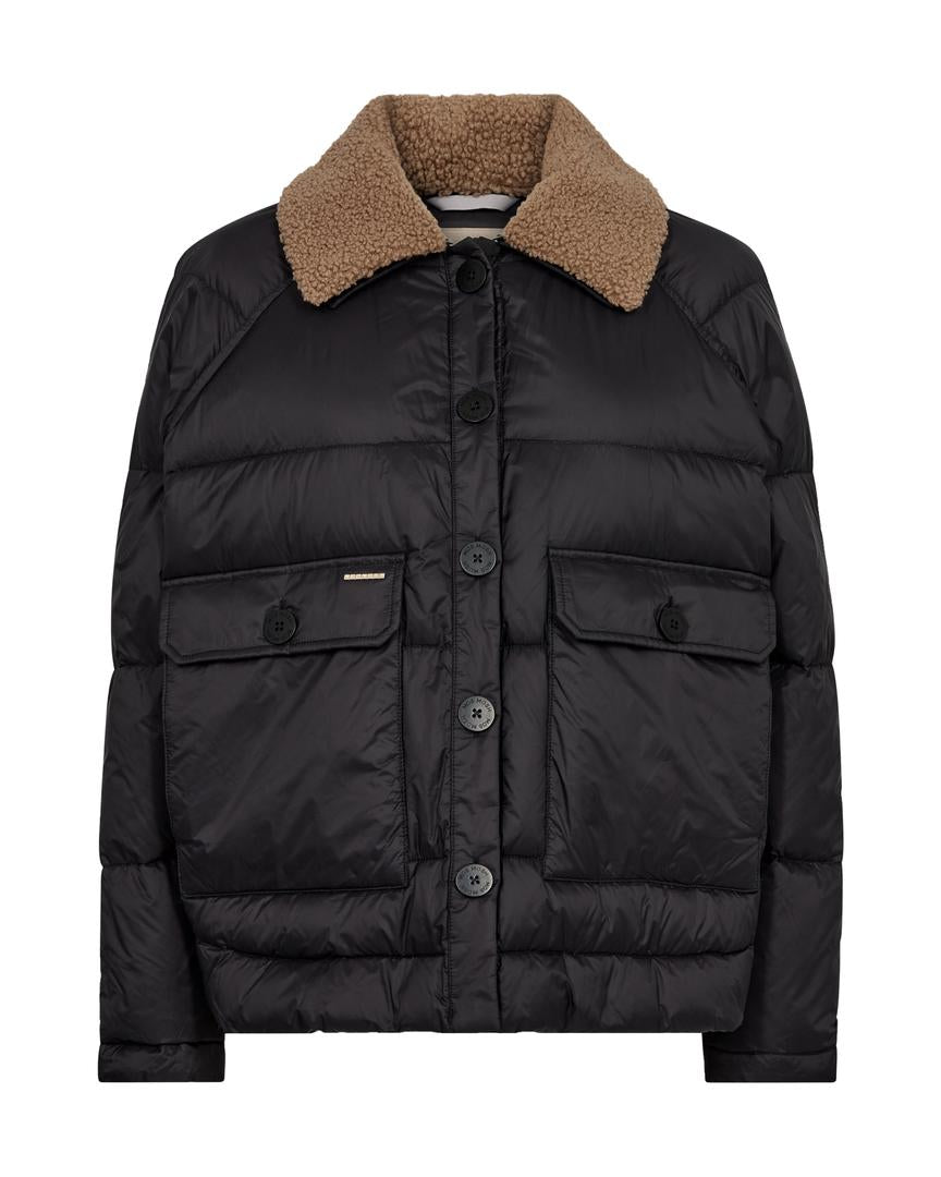 Ridel Quilt Down Jacket Black