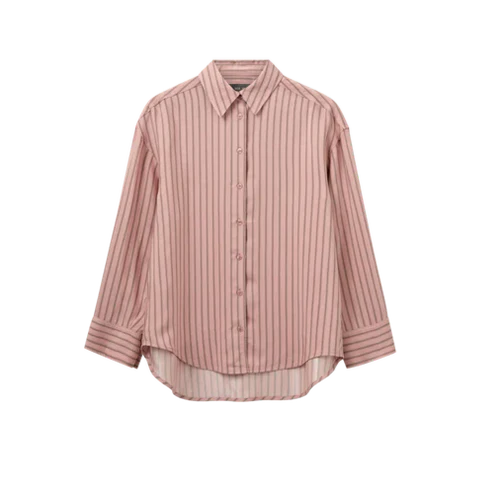 Evelyn Moni Stripe Shirt Rosette
