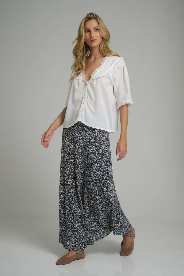 Ashbourne Skirt Floral Navy