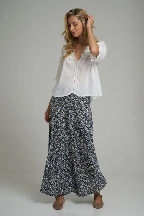 Ashbourne Skirt Floral Navy