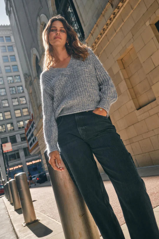 Jaylin V-Neck Knit Set Sail