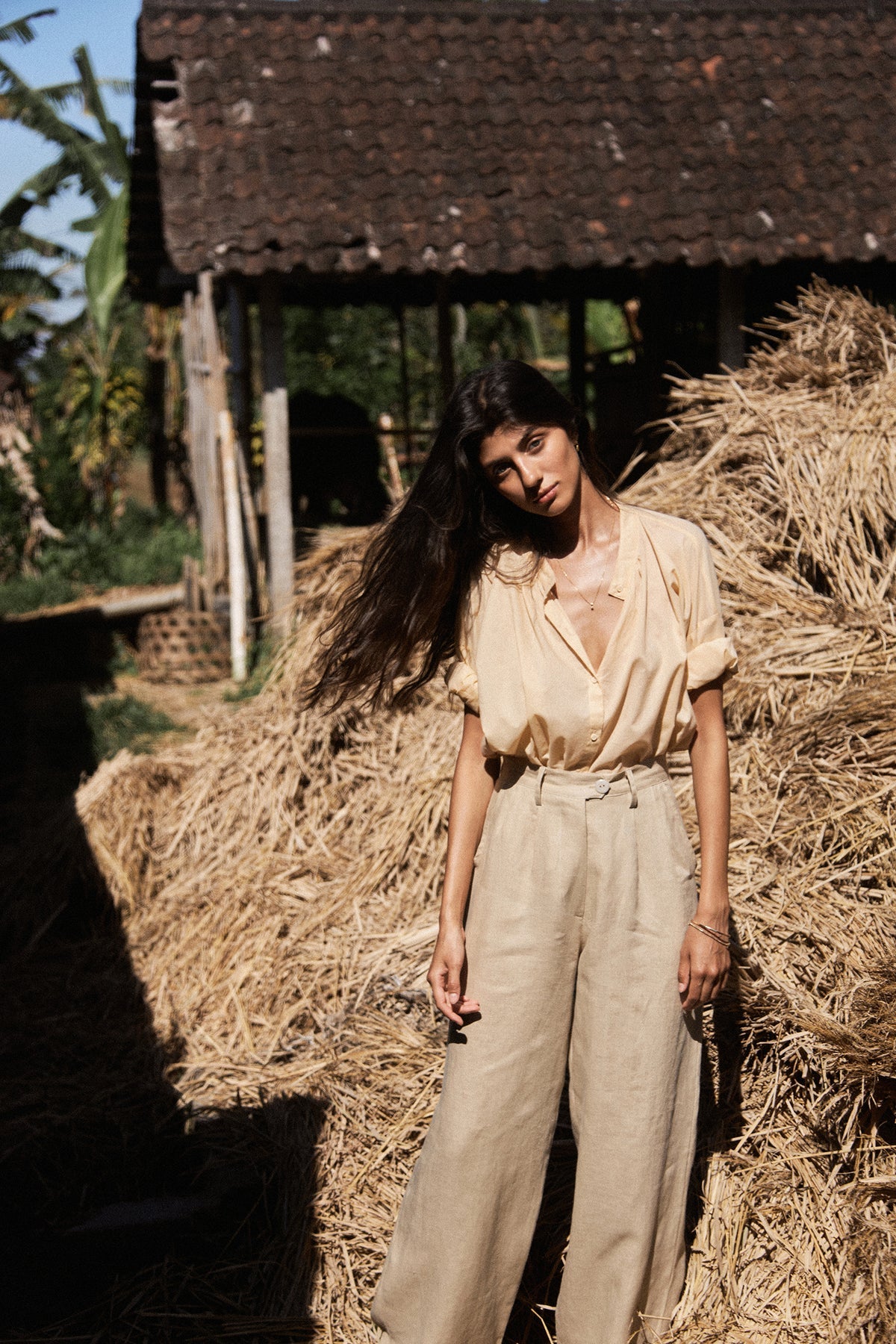 Day Pant Linen Sand Sand S