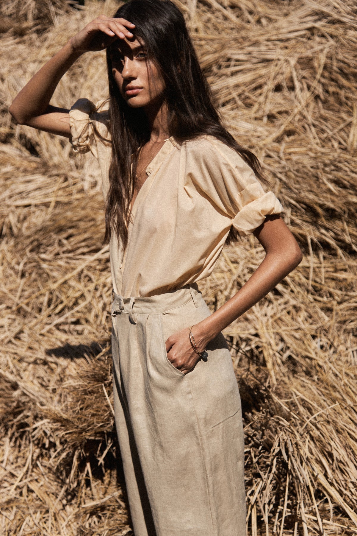 Day Pant Linen Sand Sand S