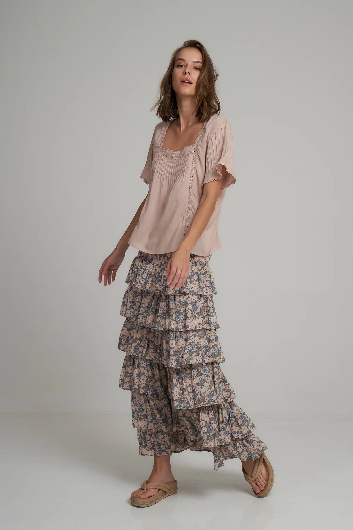 Dream Skirt Floral Blue Floral S