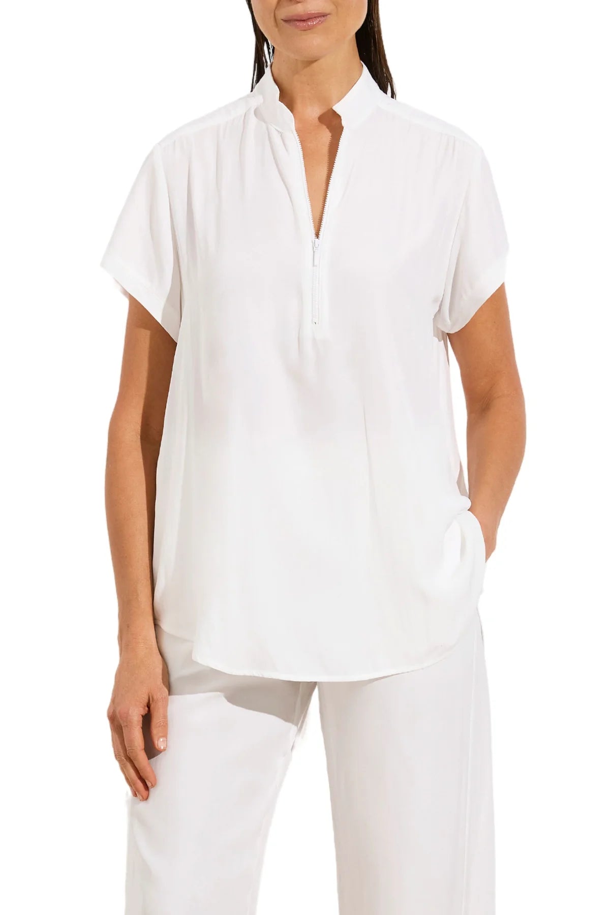 Zip Stand Shirt