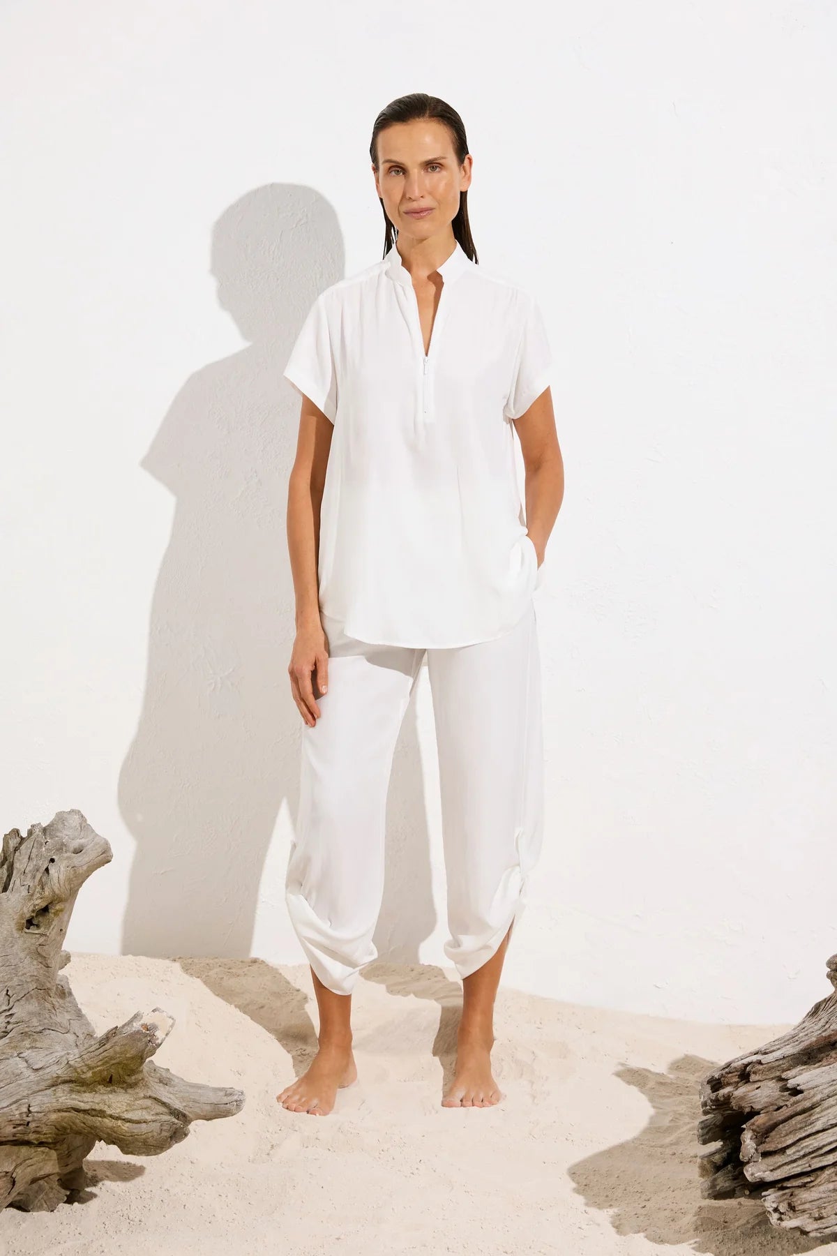 Zip Stand Shirt