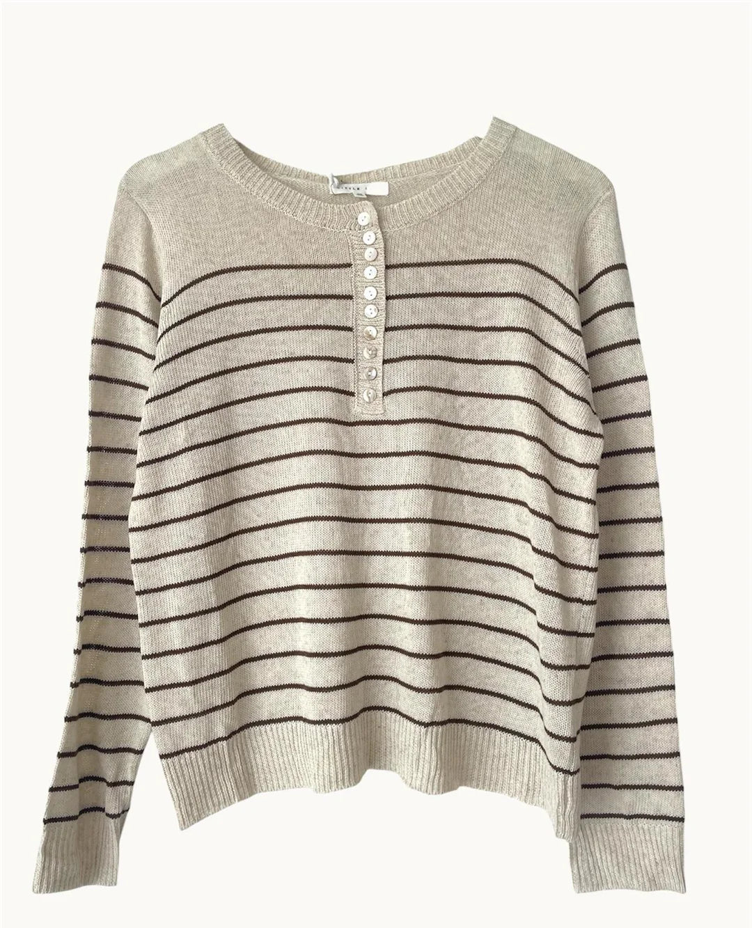 LL Gia Stripe Knit Brown