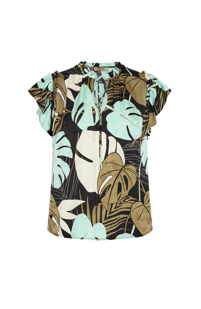 Tea Arum Blouse Black