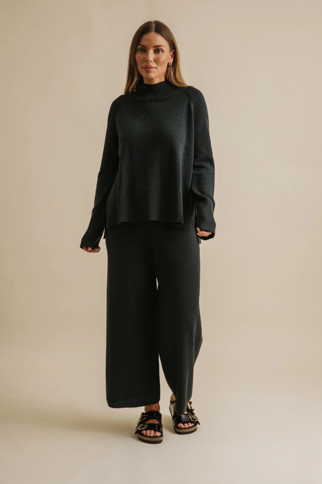 Harmony Cotton Mock Neck Pullover