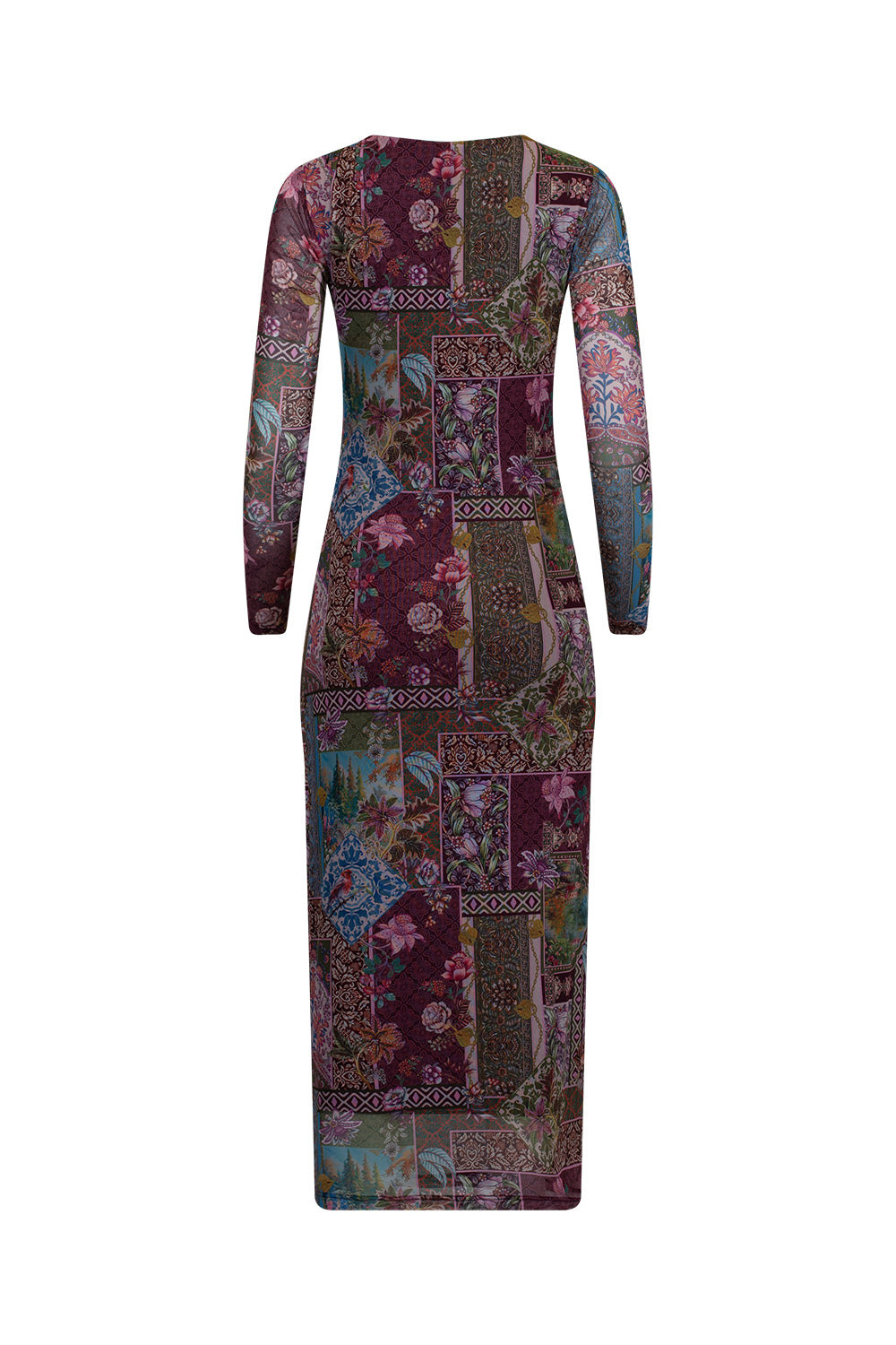 Countess Mesh Dress - Port Multi