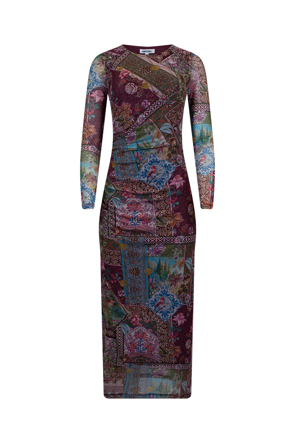 Countess Mesh Dress - Port Multi