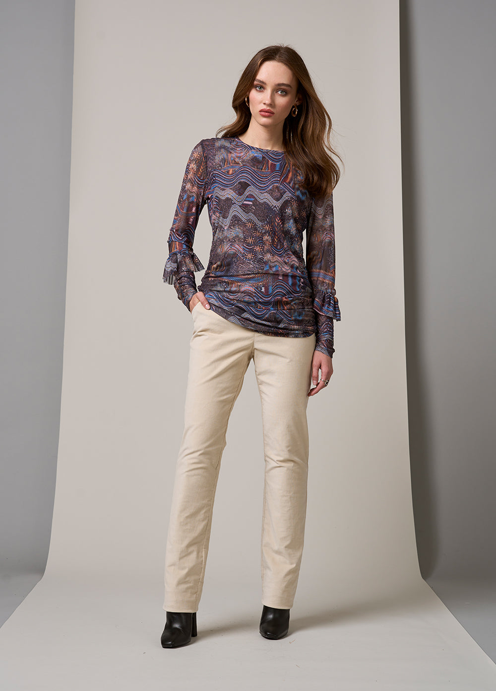 Liberty Top Indigo Multi