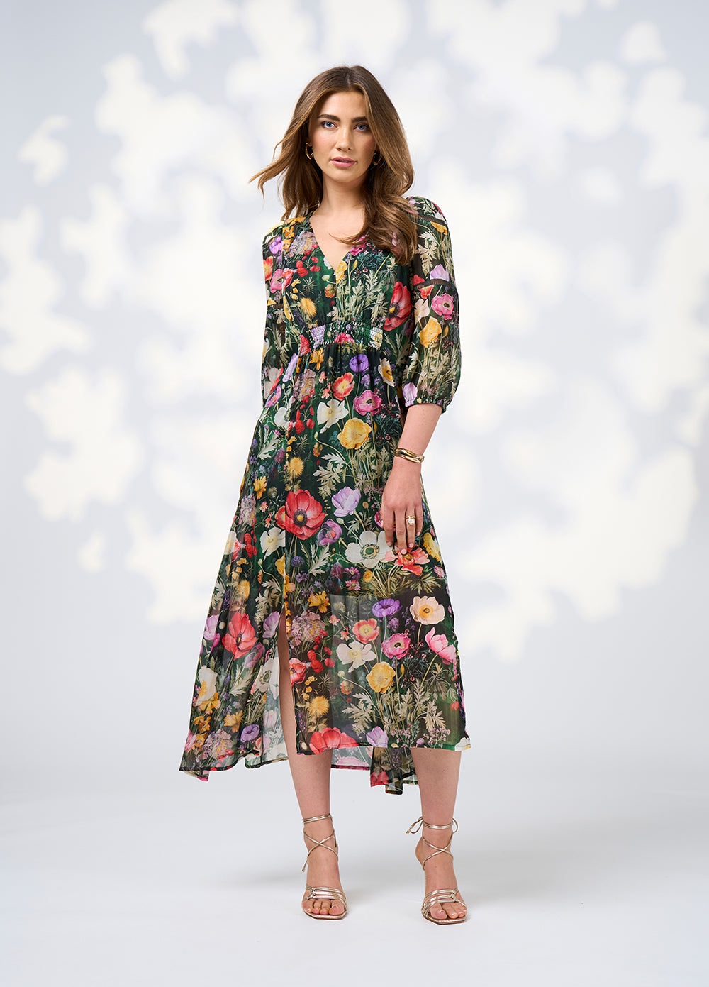 Looking Glass Midi Dress Ivy Multi