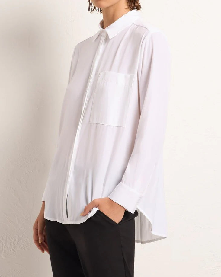 Single Pocket Shirt White