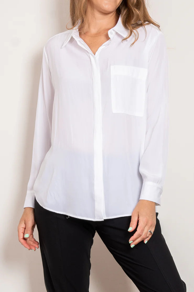 Single Pocket Shirt White