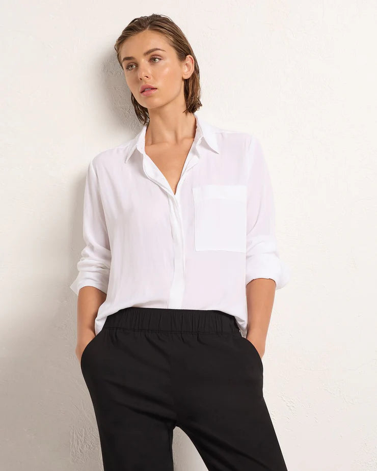 Single Pocket Shirt White