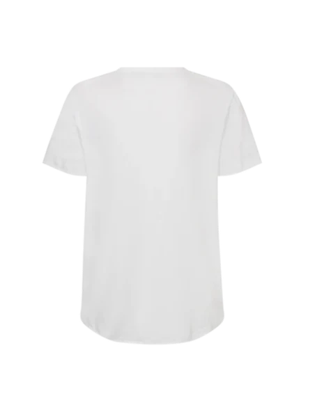 Zano O SS Embroidery Tee White
