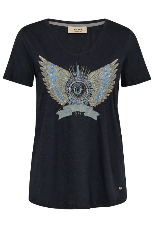 Gethi Deco Tee Salute Navy