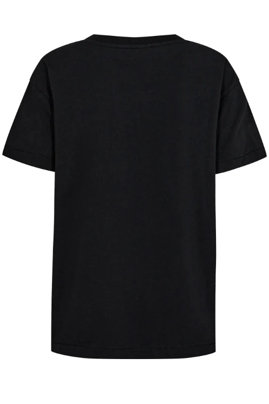 Solene Short Sleeve Tee Black Print