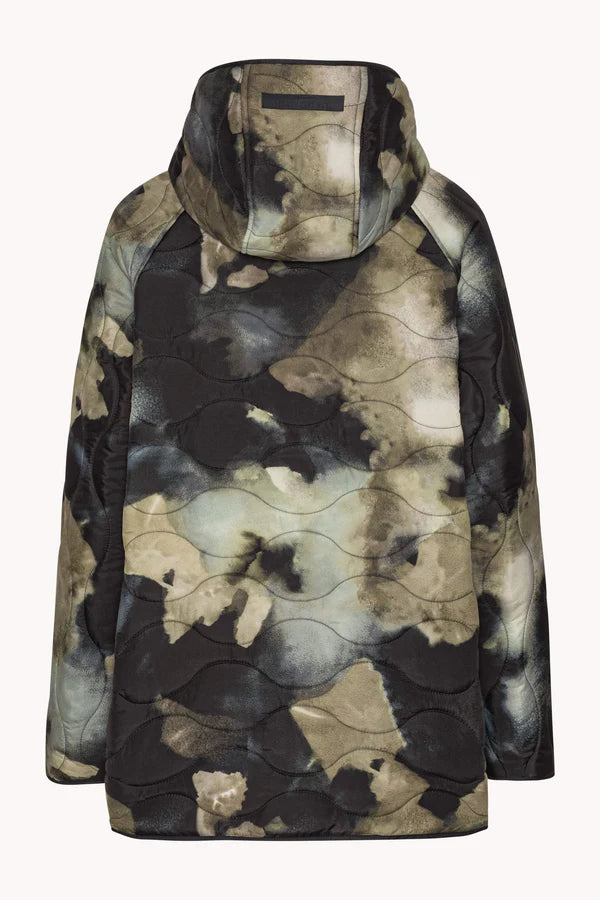 Short Quilt Jacket With Hood