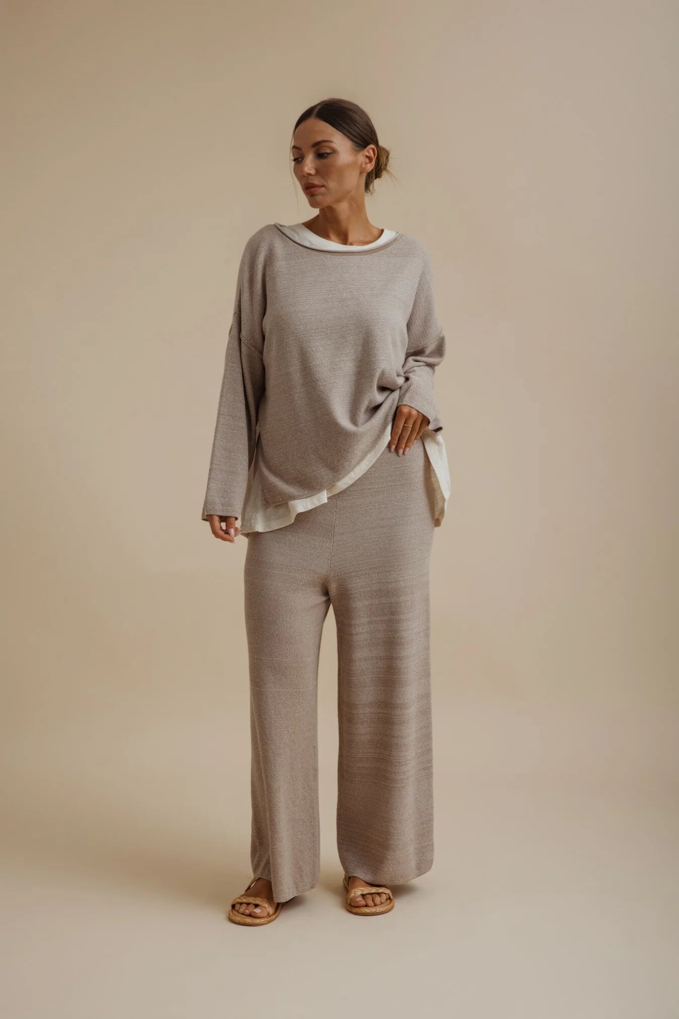 Retreat Cotton Twist Pullover Sunset