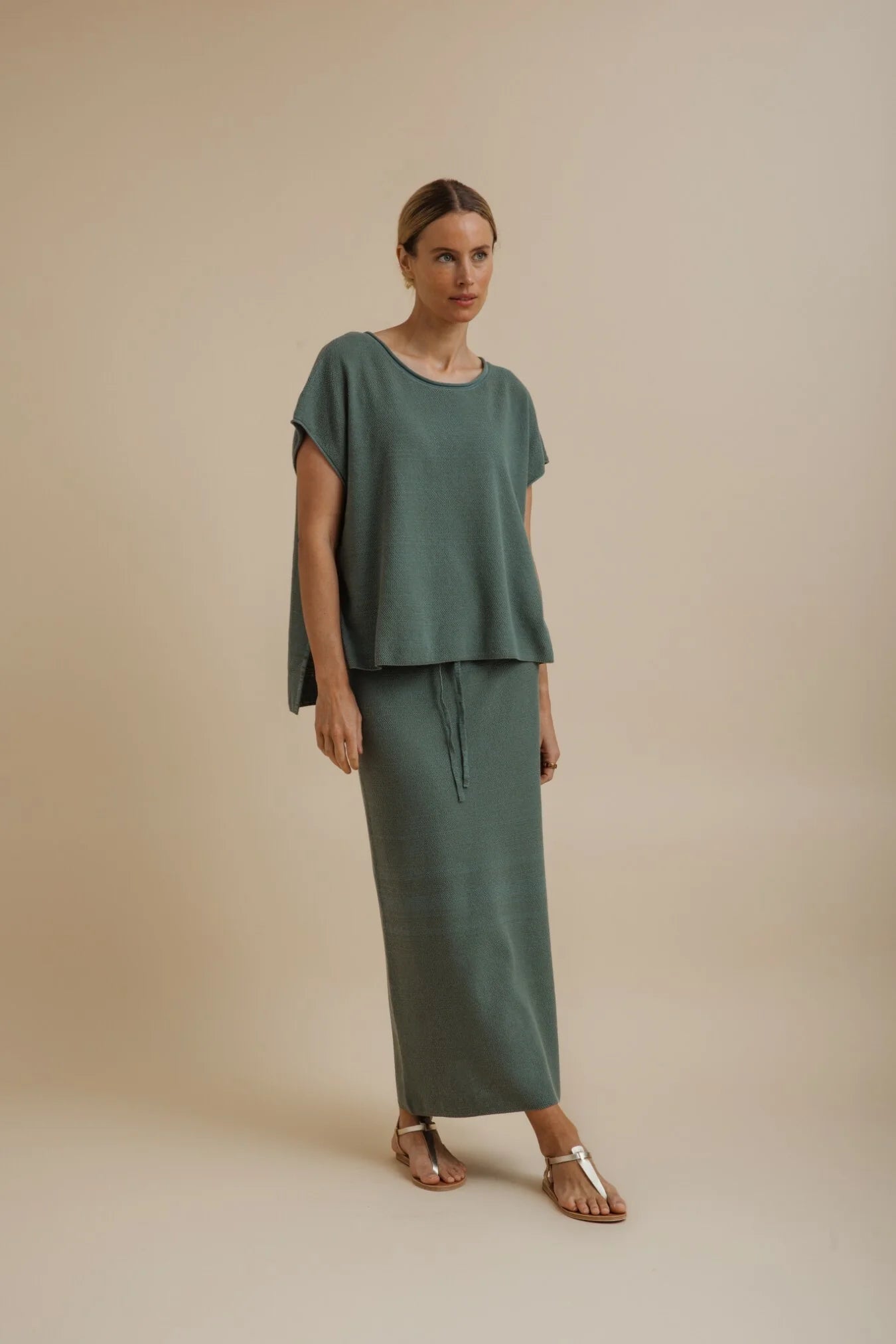 Retreat Cotton Twist Sleeveless Pullover Rainforest