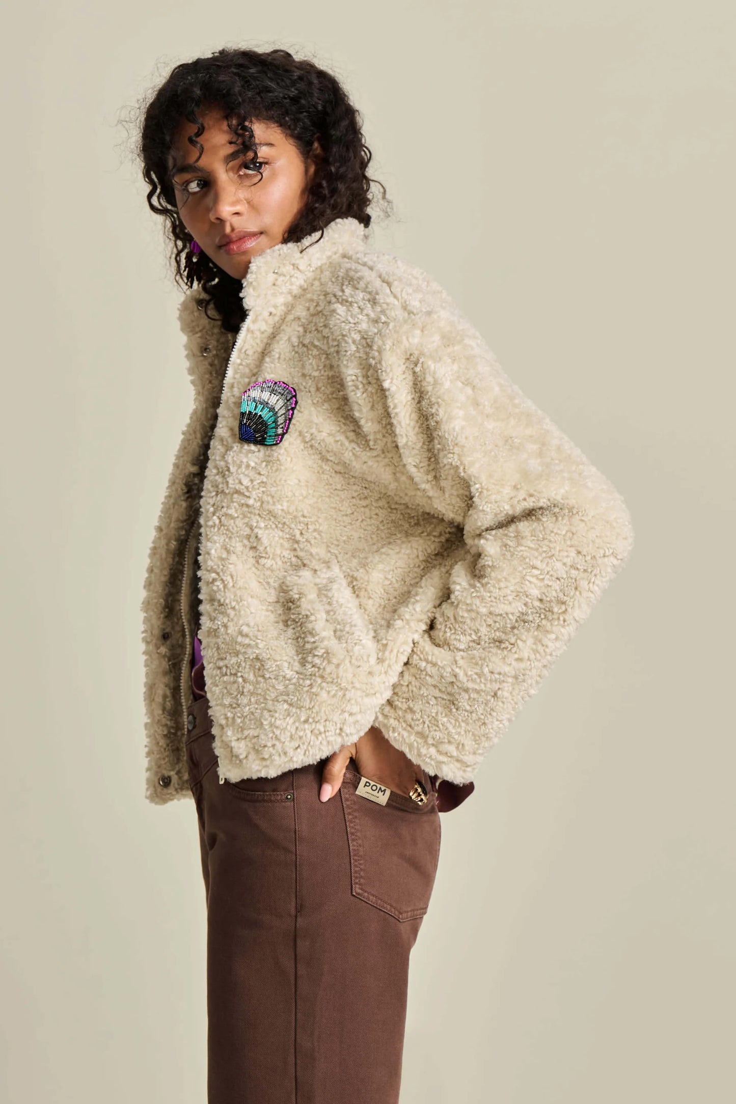 Teddy Jacket Ecru