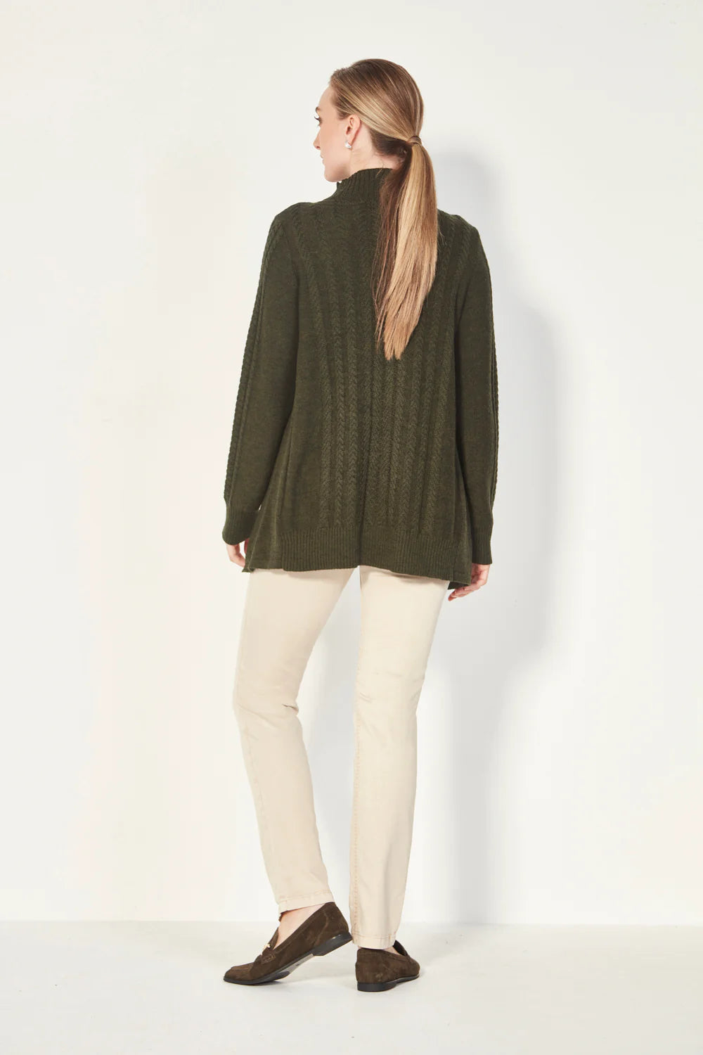 Whisper Sweater Olive Marle