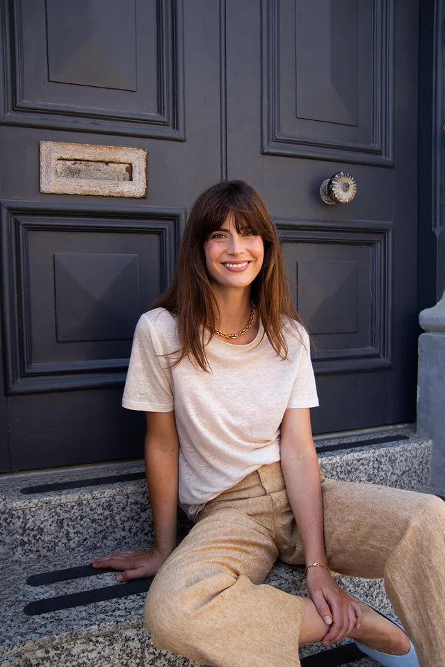 Round-Neck Tee Caramel