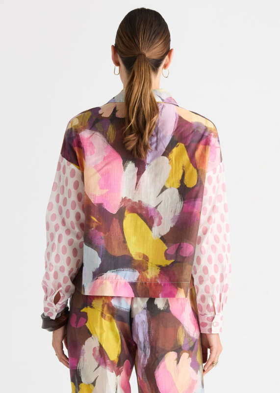 Pattern Clash Short Shirt