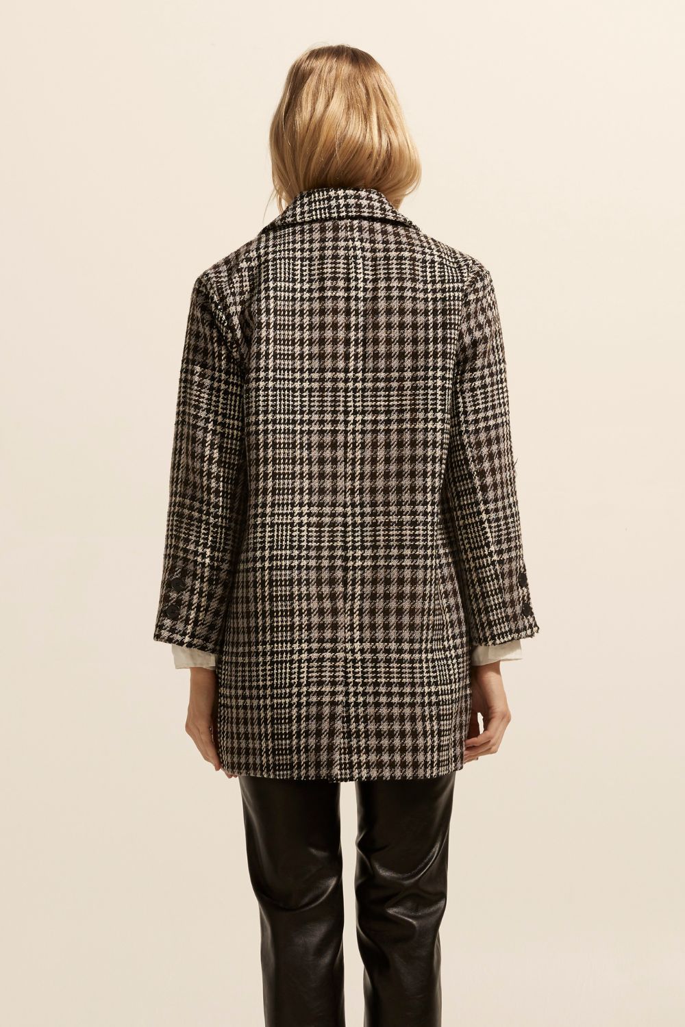 Alight Coat Check Boucle