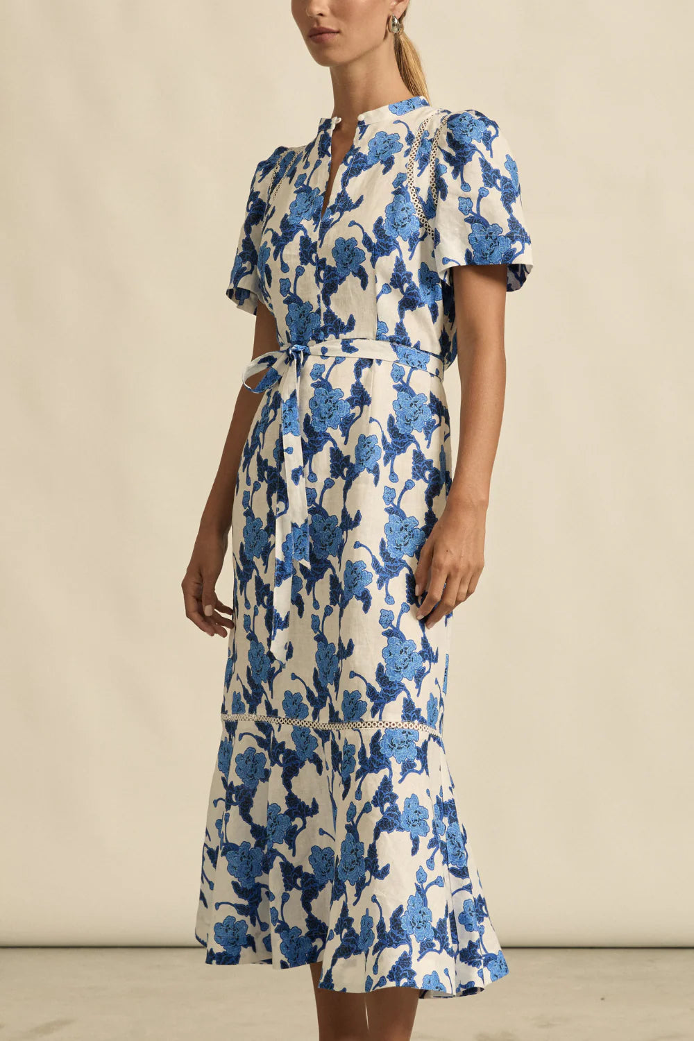 Cable Dress Azure Bouquet
