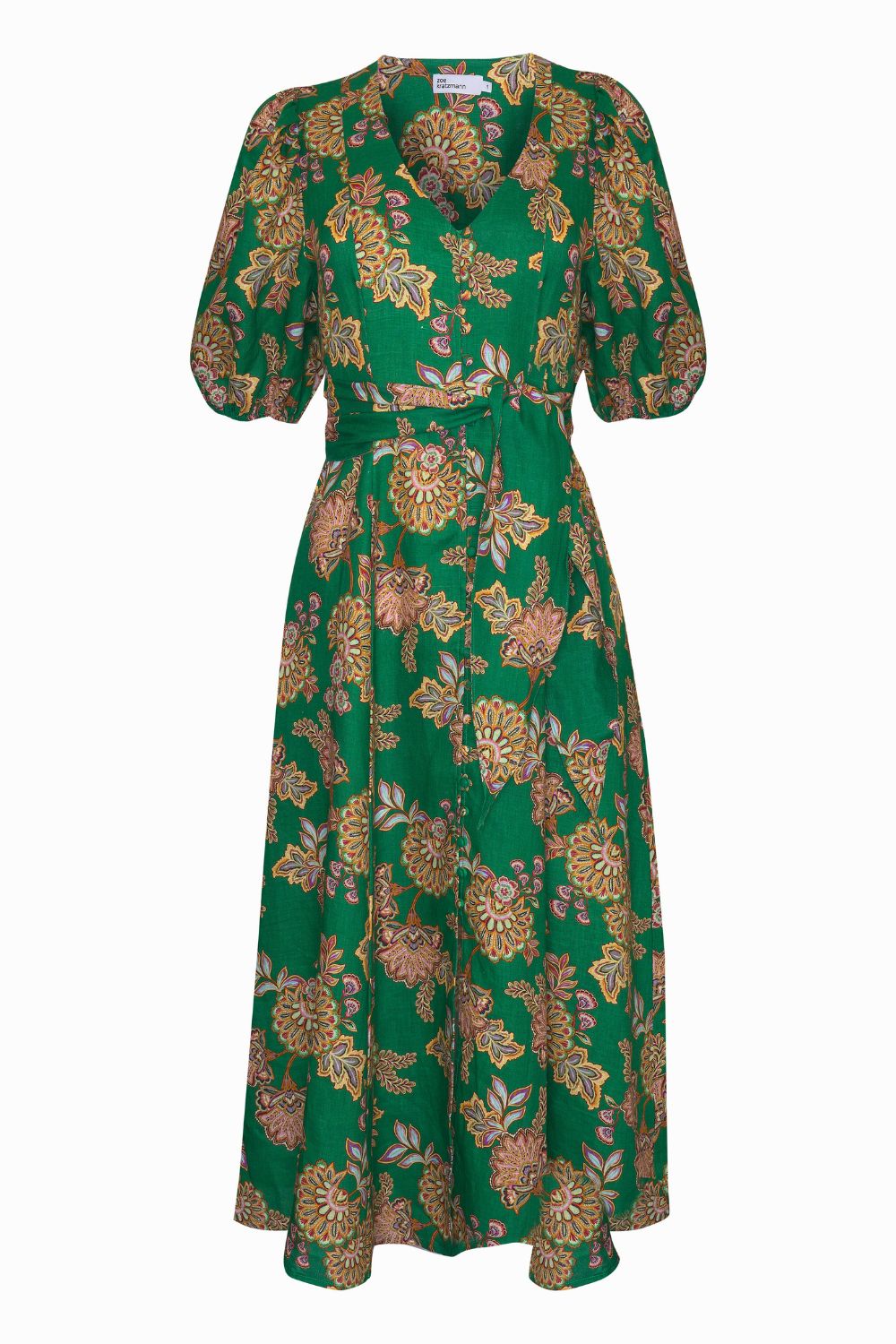 Ebb Dress Kgari Palm Green