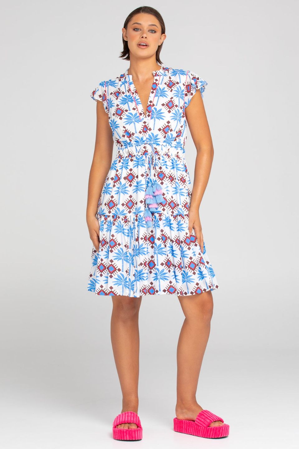 Malu Dress Blue Multi